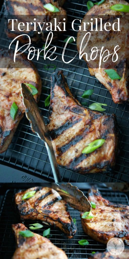 Teriyaki Grilled Pork chops made with homemade teriyaki glaze. Also goes well with grilled chicken, beef or seafood.