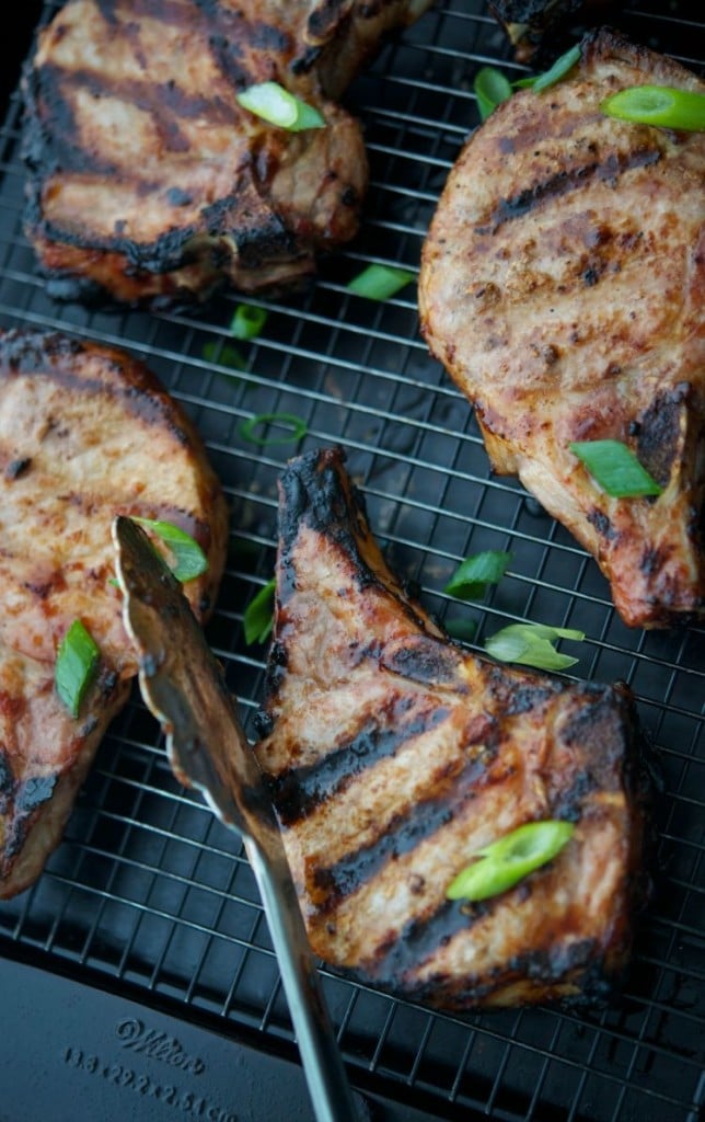 Teriyaki.Grilled Pork Chops