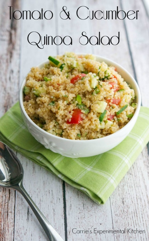 Tomato and Cucumber Quinoa Salad | Carrie's Experimental Kitchen