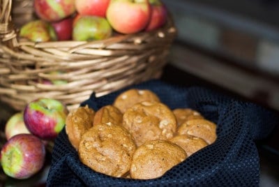 Whole Wheat Apple Walnut Muffin Tops