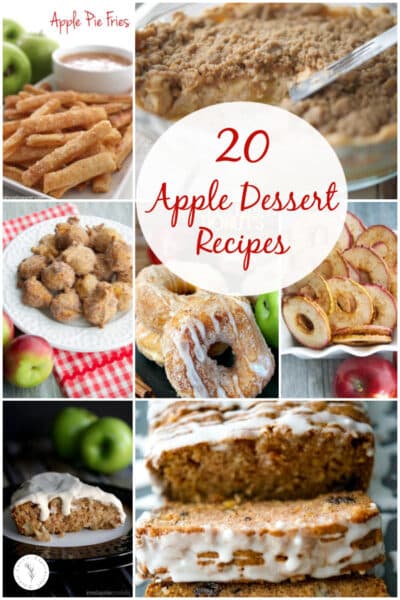 20 Apple Dessert Recipes Collage photo