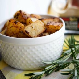 Balsamic.Rosemary Roasted Potatoes Closeup