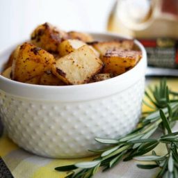 Balsamic.Rosemary Roasted Potatoes Closeup