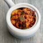 This Italian Turkey Chili made with extra lean ground turkey, black beans and squash is simple to make and deliciously flavorful. 