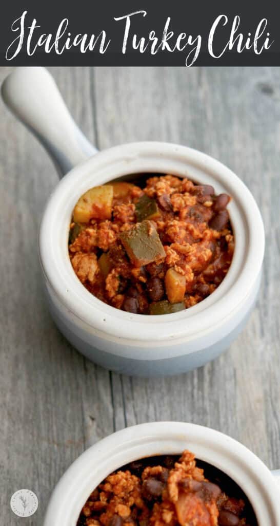 This Italian Turkey Chili made with extra lean ground turkey, black beans and squash is simple to make and deliciously flavorful. 