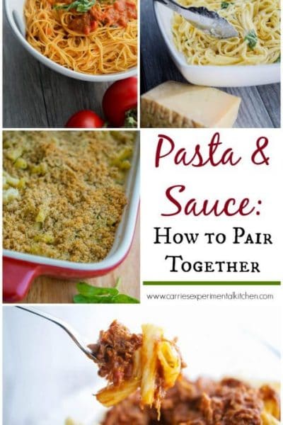 Pasta &Sauce: How to Pair Together