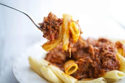 Pork Ragu over Pasta