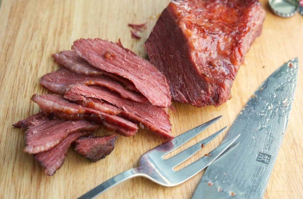 Slow Simmered Hard Cider Corned Beef