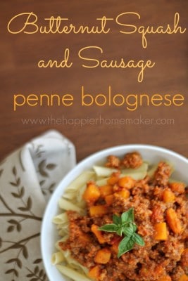 butternut-squash-and-sausage-penne-bolognese