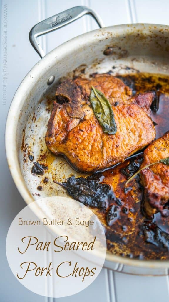 Brown Butter and Sage Pan Seared Pork Chops