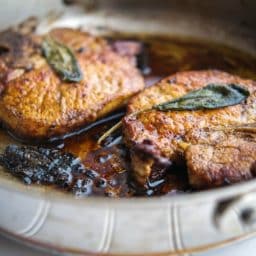 Brown Butter & Sage Pan Seared Pork Chops