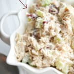 Utilize leftover roasted turkey by making this Cranberry Pecan Turkey Salad using sweet dried cranberries and rich, buttery pecans.