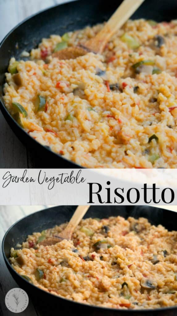 Use your favorite vegetables like tomatoes, zucchini, mushrooms and onions in this delicious Italian side dish for Garden Vegetable Risotto.