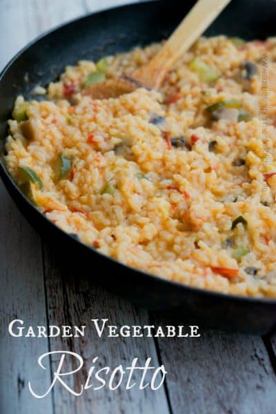 Garden Vegetable Risotto | CarriesExperimentalKitchen.com Use your favorite garden vegetables in this Italian side dish.