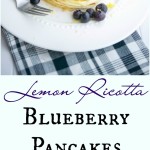 Start you day off right with these healthy, light and fluffy Lemon Ricotta Blueberry Pancakes. They're bursting with flavor!