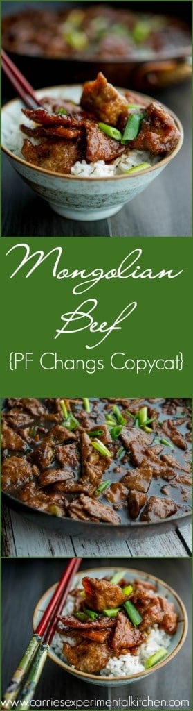 Mongolian Beef {PF Changs Copycat} 