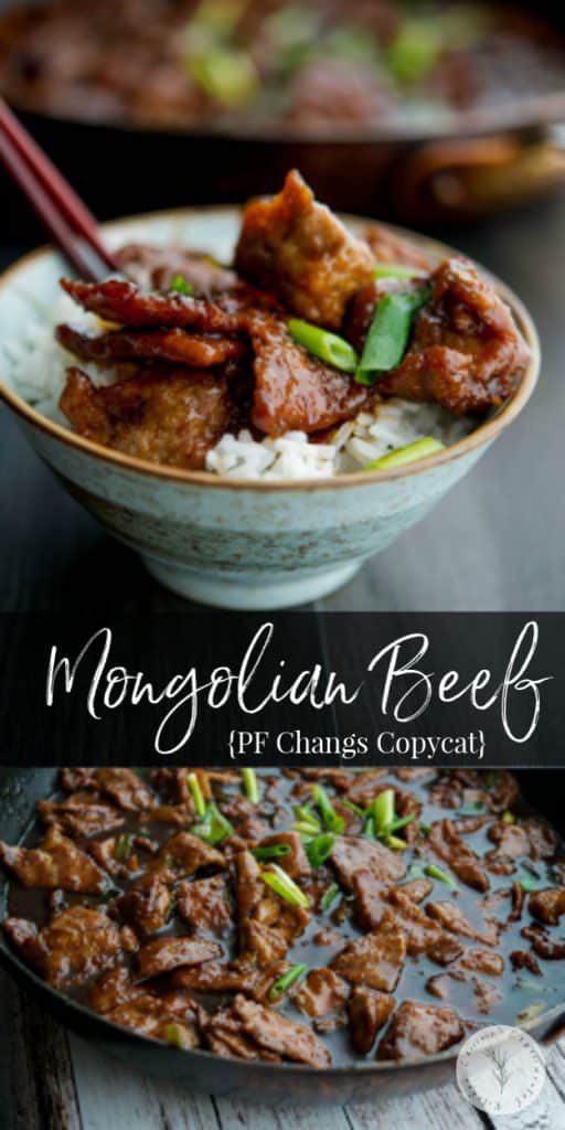 Enjoy PF Changs Mongolian Beef made with flank steak and scallions in the comfort of your own home with a few simple ingredients.