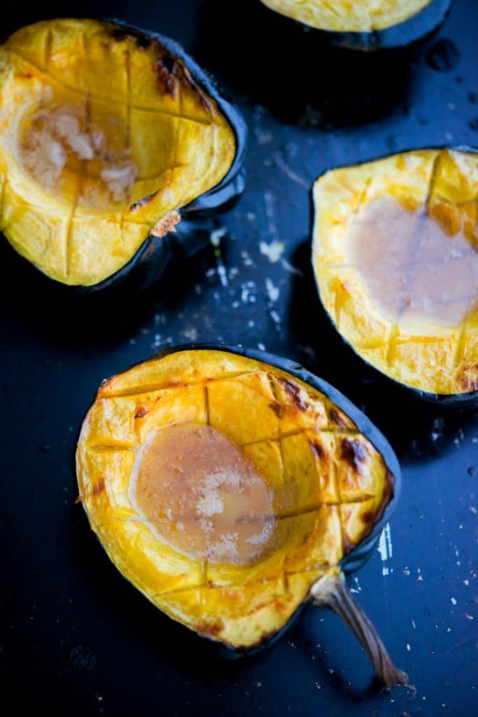 Amaretto Roasted Acorn Squash