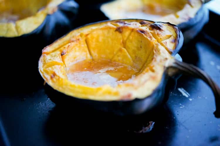 Amaretto Roasted Acorn Squash