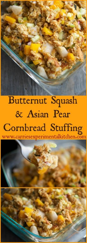 Butternut Squash & Asian Pear Cornbread Stuffing