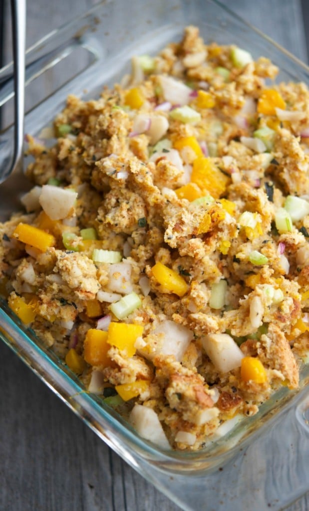 Butternut.Squash & Asian Pear Cornbread Stuffing