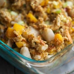 Butternut Squash & Asian Pear Cornbread Stuffing