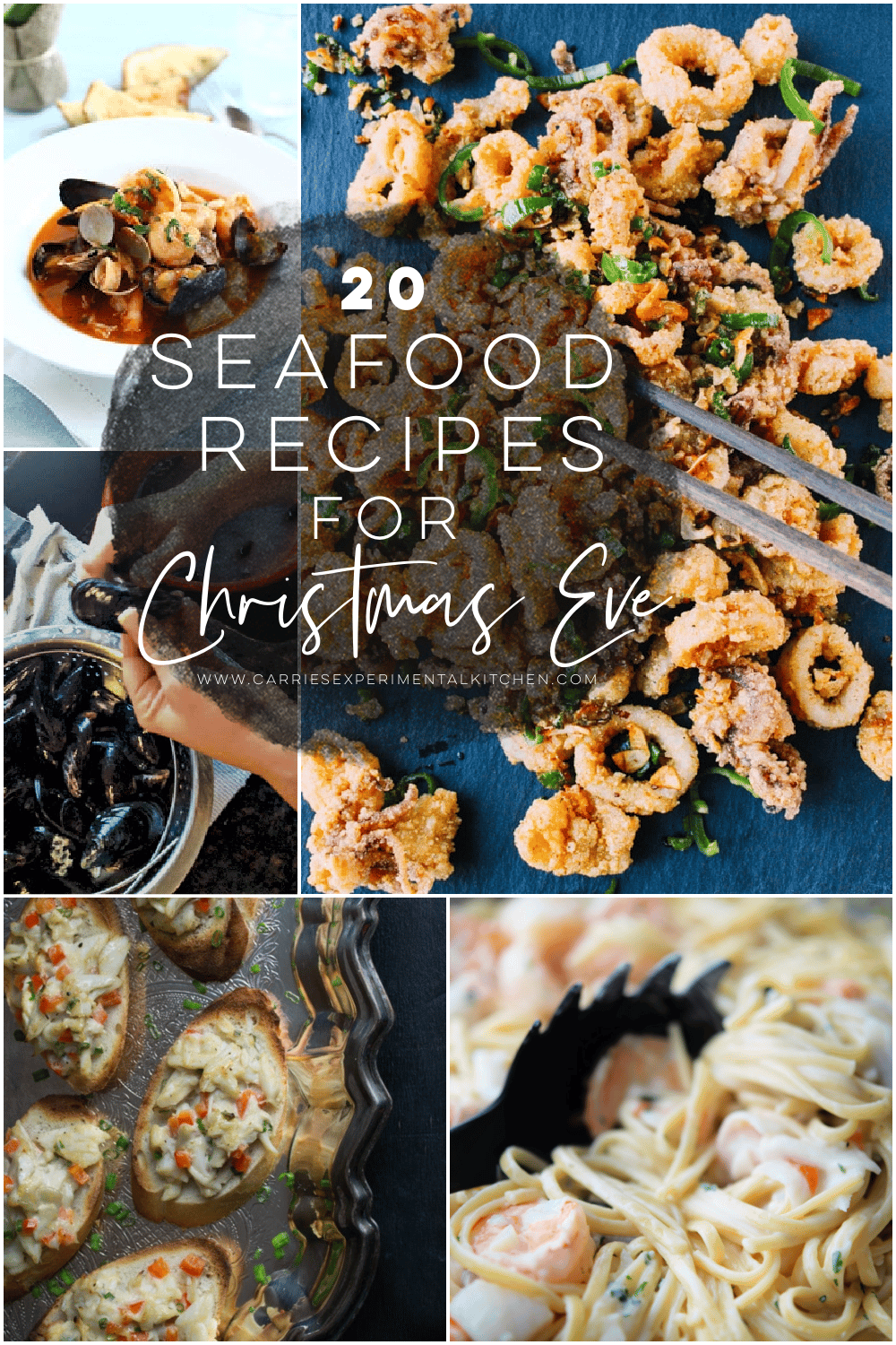a bunch of different seafood recipes