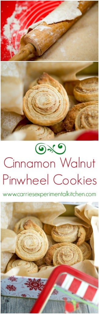 Cinnamon Walnut Pinwheel Cookies 