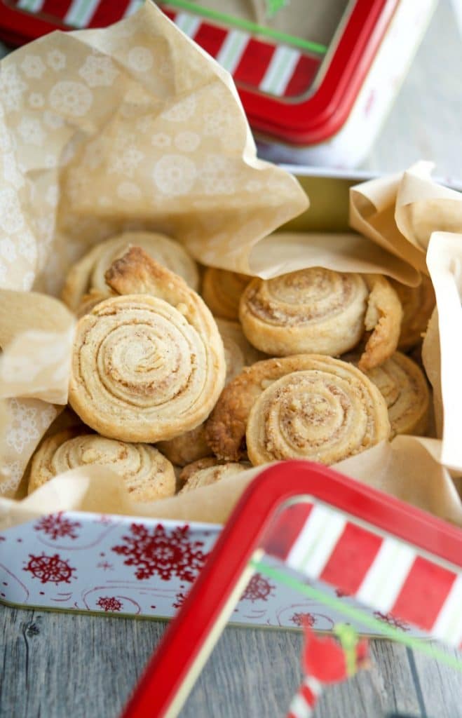 These Cinnamon Walnut Pinwheel Cookies are rich, buttery and simple to make. A must add to your holiday baking list!