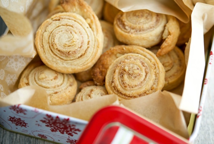 Cinnamon Walnut Pinwheel Cookies