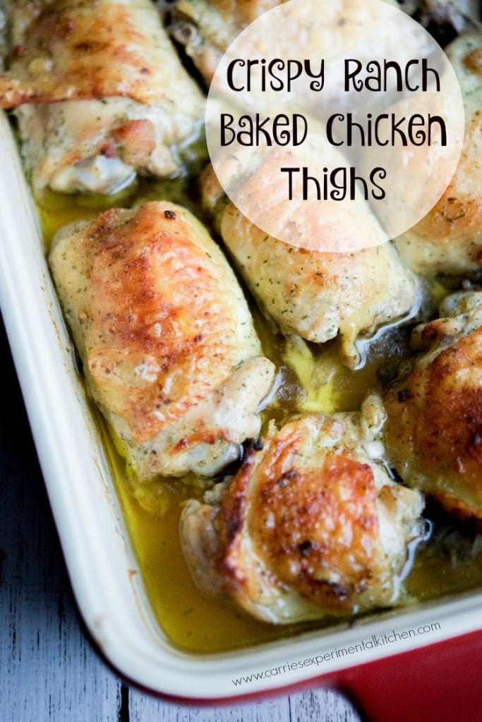 Crispy Ranch Baked Chicken Thighs