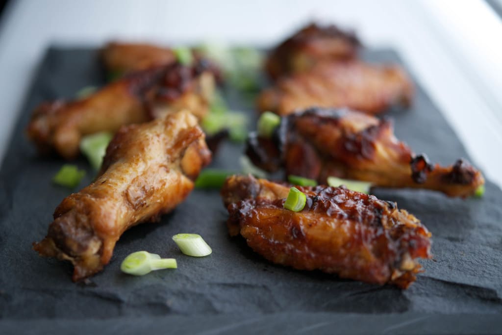 Asian Chicken Wings closeup