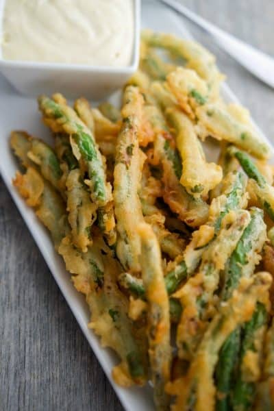 Applebee's may have taken these Green Bean Crispers with Lemon Garlic Aioli off of their menu, but you can still enjoy them at home! 