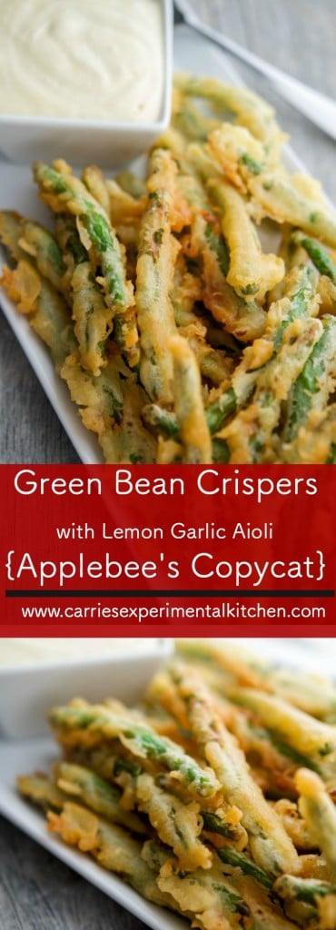 Green Bean Crispers with Lemon Garlic Aioli 