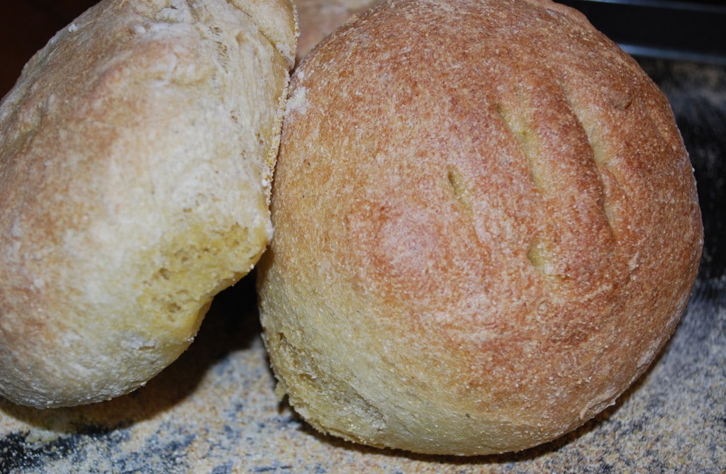 Rosemary Semolina Boule Bread