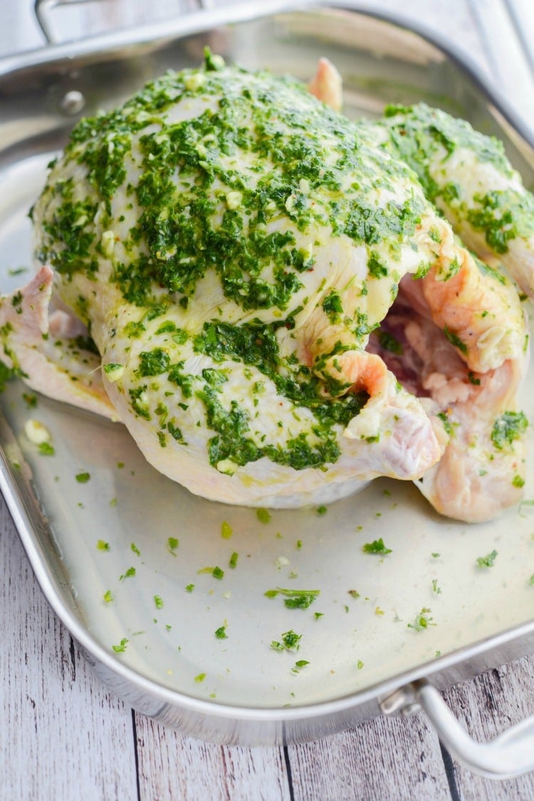 Chimichurri Whole Roasted Chicken
