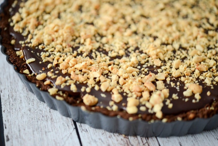 No Bake Peanut Butter Tart Ganache