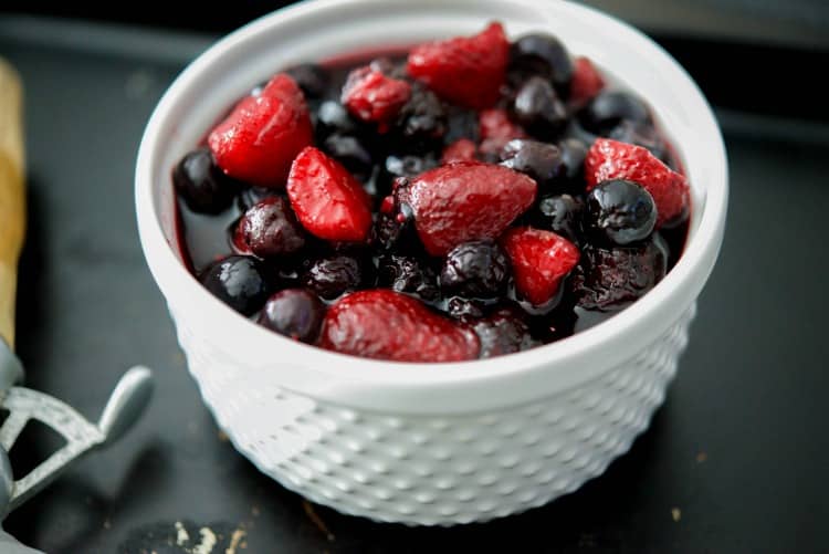 Amaretto Macerated Berries