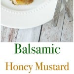 The combination of balsamic vinegar, honey, Dijon mustard and fresh rosemary make this Balsamic Honey Mustard Baked Chicken a must have in your dinner rotation.