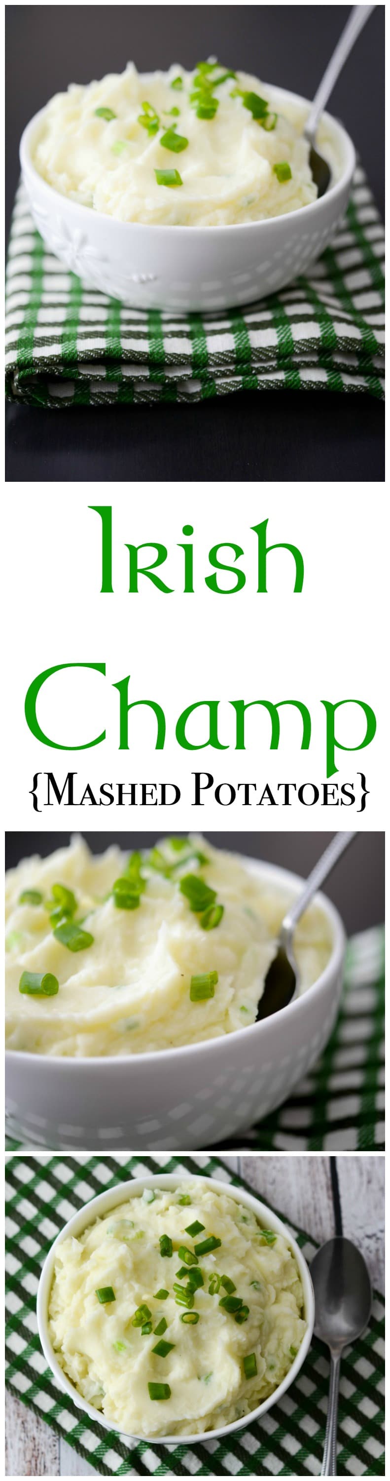 Even if you're not of Irish decent, this recipe for Irish Champ made with russet potatoes, scallions, butter and milk is tasty and simple to make. #potatoes #irish #stpatricksday #mashedpotatoes #sidedish