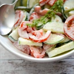 Ranch Tomato Cucumber Salad