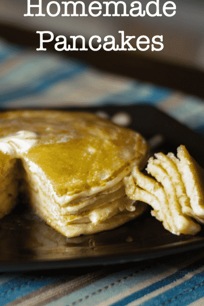 Homemade Pancakes close up