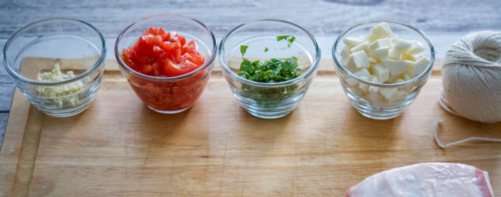 Caprese Stuffed Pork Loin ingredients