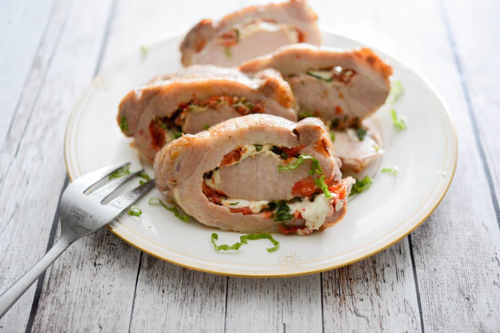 Caprese Stuffed Pork Loin