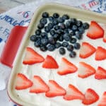If baking is not your thing, but you still want to celebrate the holidays, try this easy Patriotic Angel Food Cake Dessert.