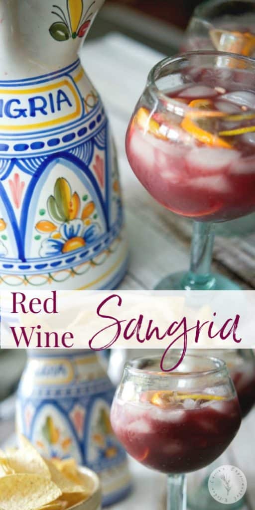 Red Wine Sangria made with citrus fruit, brandy and triple sec is a cool and refreshing summertime drink. Perfect for Cinco de Mayo celebrations too!