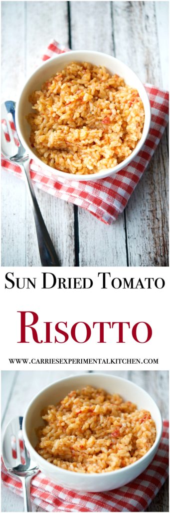 Sun Dried Tomato Risotto collage.