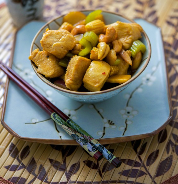 Cashew Chicken with Sesame Garlic Sauce