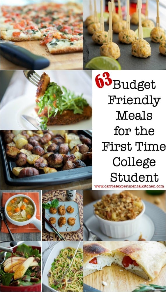 63 Budget Friendly Meals For The First Time College Student
