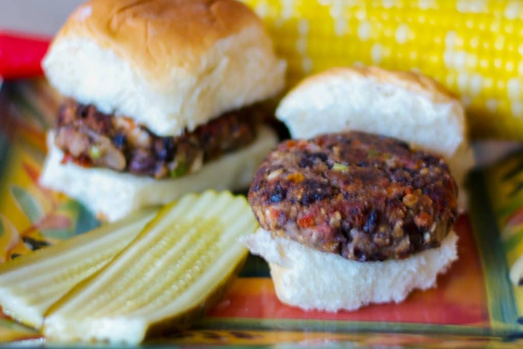 Greek Black Bean Sliders